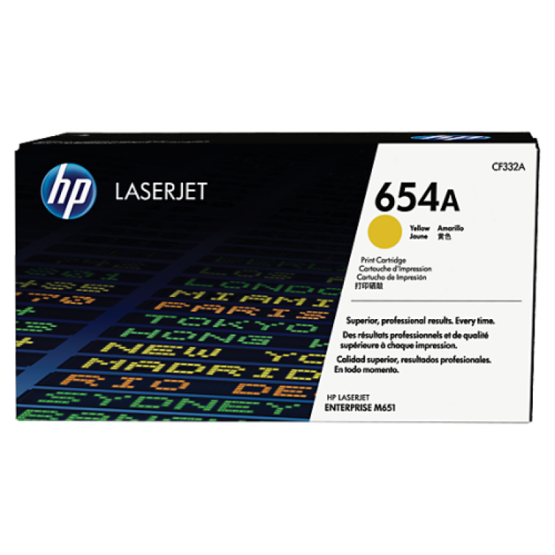 HP CF332A 654A Sarı Orjinal Toner - LaserJet M651 T7492 HP CF332A 654A Sarı Orjinal Toner - LaserJet M651 T7492