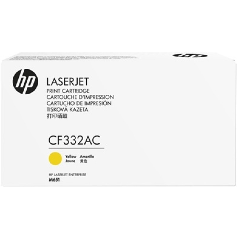 HP CF332AC 654A Sarı Orjinal Toner - LaserJet M651 T3495
