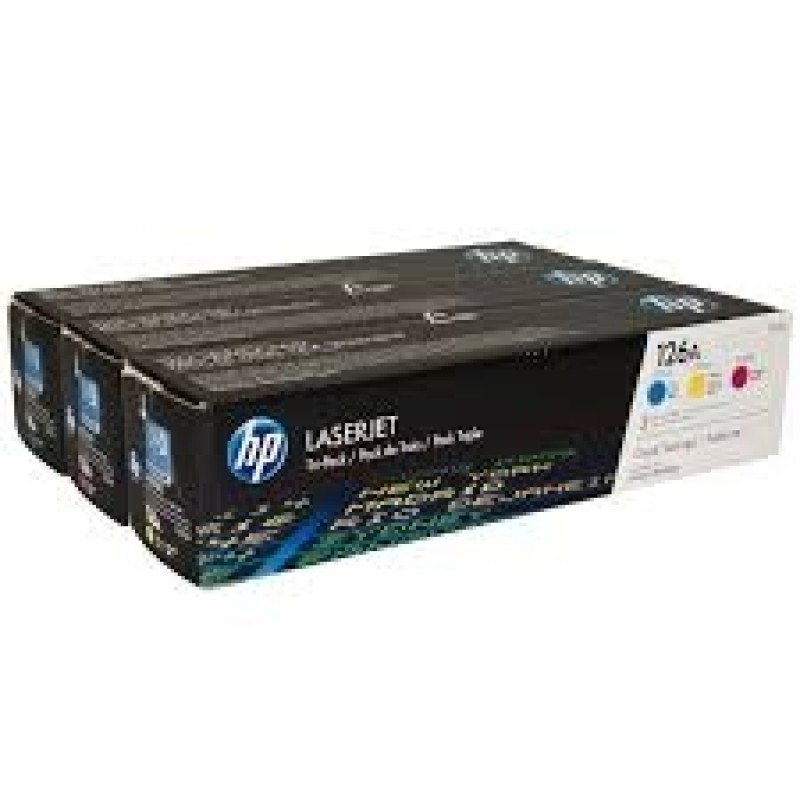 HP CF341A 126A CE311A+CE312A+CE313A 3lü Paket Renkli Orjinal Toner T3933