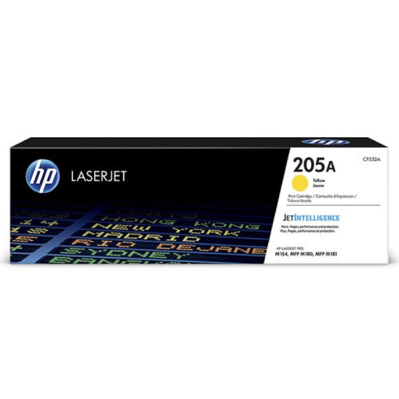 HP CF532A 205A Sarı Orjinal Toner - M180n / M181fw T7548 HP CF532A 205A Sarı Orjinal Toner - M180n / M181fw T7548