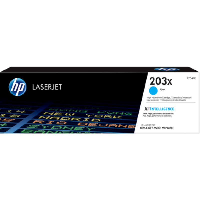 HP CF541X 203X Mavi Orjinal Toner Yüksek Kapasite - M254dw / M280nw T9699 HP CF541X 203X Mavi Orjinal Toner Yüksek Kapasite - M254dw / M280nw T9699
