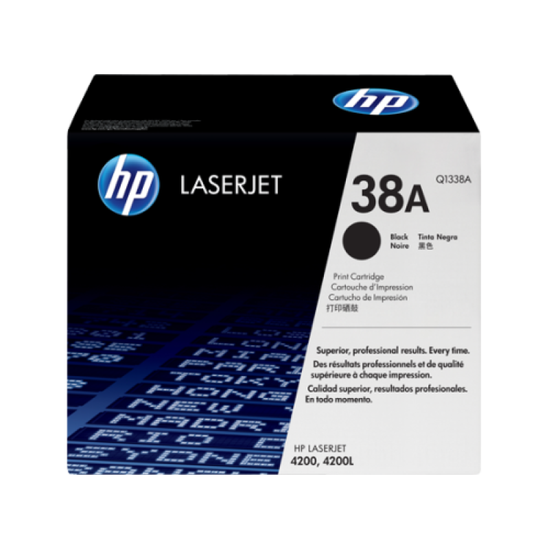 HP Q1338A 38A Siyah Orjinal Toner - LaserJet 4200 T9111 HP Q1338A 38A Siyah Orjinal Toner - LaserJet 4200 T9111