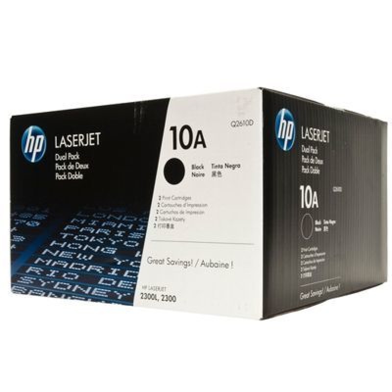 HP Q2610D 10D 2Lİ Paket Siyah Orjinal Toner - Laserjet 2300 T10094 HP Q2610D 10D 2Lİ Paket Siyah Orjinal Toner - Laserjet 2300 T10094