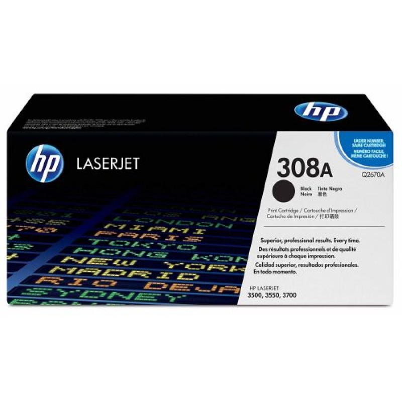 HP Q2670A 308A Siyah Orjinal Toner - LaserJet 3700 T8266 HP Q2670A 308A Siyah Orjinal Toner - LaserJet 3700 T8266