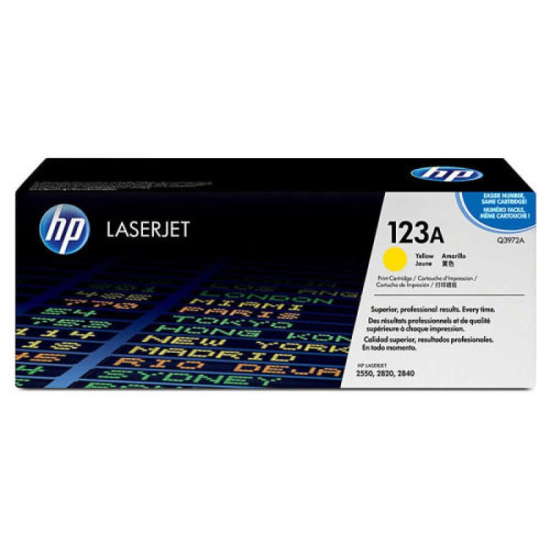 HP Q3972A 123A Sarı Orjinal Toner - LaserJet 2550 T8174 HP Q3972A 123A Sarı Orjinal Toner - LaserJet 2550 T8174