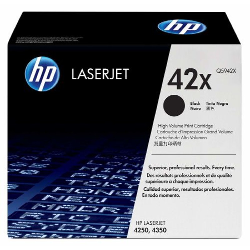 HP Q5942X 42X Siyah Orjinal Toner - Laserjet 4250 T8521 HP Q5942X 42X Siyah Orjinal Toner - Laserjet 4250 T8521