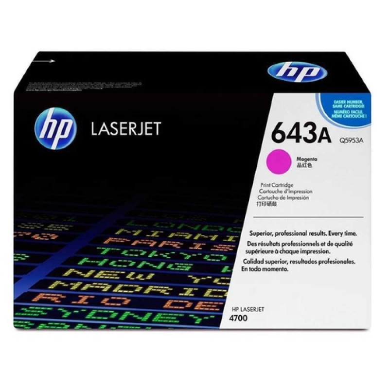 HP Q5953A 643A Kırmızı Orjinal Toner - Laserjet 4700 T10137 HP Q5953A 643A Kırmızı Orjinal Toner - Laserjet 4700 T10137