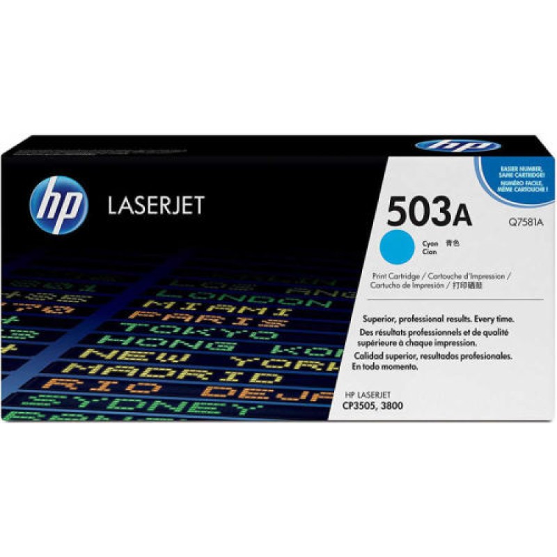 HP Q7581A 503A Mavi Orjinal Toner - Laserjet 3600 T9158