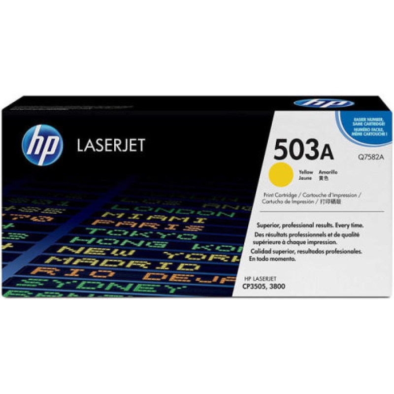 HP Q7582A 503A Sarı Orjinal Toner - Laserjet 3600 T9156