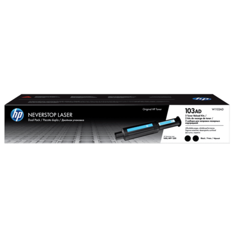 HP W1103AD 103A Orjinal Toner 2li Paket Neverstop Serisi Dolum Kiti Laser 1000a, 1200 T11321