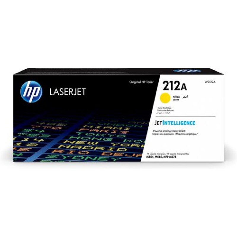 HP W2122A 212A Sarı Orjinal Toner Yüksek Kapasite - M554dn / M555dn T15118 HP W2122A 212A Sarı Orjinal Toner Yüksek Kapasite - M554dn / M555dn T15118