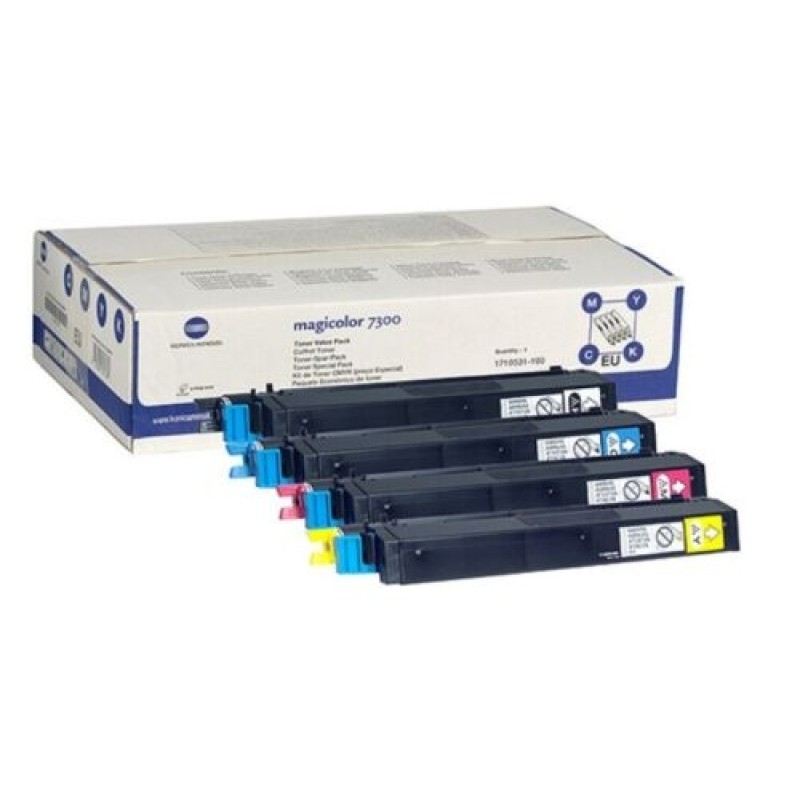 Konica Minolta 1710531-100 C/M/Y/BK Orjinal Toner - Magicolor 7300 Konica Minolta 1710531-100 C/M/Y/BK Orjinal Toner - Magicolor 7300