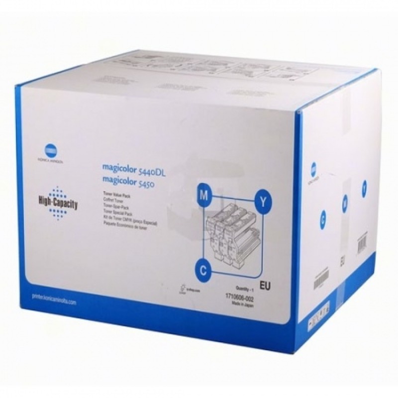 Konica Minolta 1710606-002 3'lü Paket Renkli Orjinal Toner - 5440DL / 5450DL Konica Minolta 1710606-002 3'lü Paket Renkli Orjinal Toner - 5440DL / 5450DL