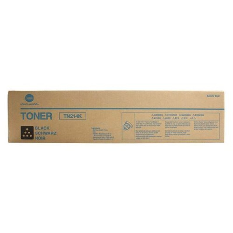 Konica Minolta TN-214K A0D7154 Siyah Orjinal Toner - Bizhub C200 / C203 T12546 Konica Minolta TN-214K A0D7154 Siyah Orjinal Toner - Bizhub C200 / C203 T12546