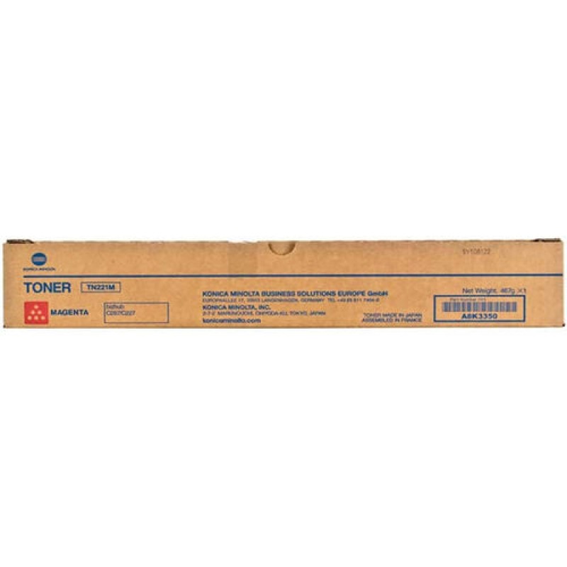 Konica Minolta TN-221M A8K3350 Kırmızı Orjinal Toner - C287 / C227 T13138 Konica Minolta TN-221M A8K3350 Kırmızı Orjinal Toner - C287 / C227 T13138