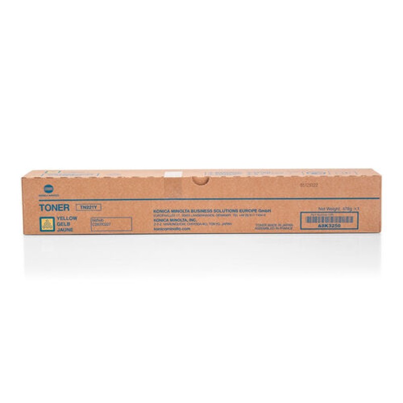 Konica Minolta TN-221Y A8K3250 Sarı Orjinal Toner - C287 / C227 T13139 Konica Minolta TN-221Y A8K3250 Sarı Orjinal Toner - C287 / C227 T13139