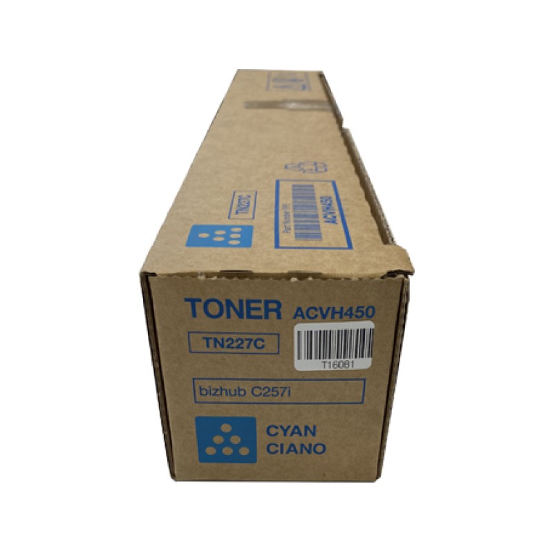 Konica Minolta TN-227C ACVH450 Mavi Orjinal Toner - Bizhub C257 T16081 Konica Minolta TN-227C ACVH450 Mavi Orjinal Toner - Bizhub C257 T16081