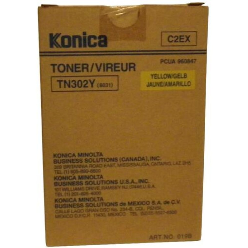 Konica Minolta TN-302Y 960847 Sarı Orjinal Toner - 8020 / 8031 T16096 Konica Minolta TN-302Y 960847 Sarı Orjinal Toner - 8020 / 8031 T16096