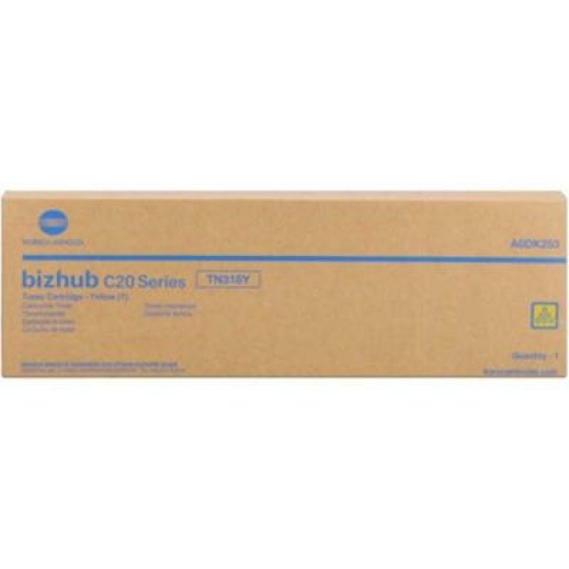 Konica Minolta TN-318Y A0DK253 Sarı Orjinal Toner - Bizhup C20 / C30 T5058