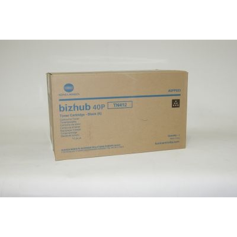 Konica Minolta TN-412 A0FP023 Siyah Orjinal Toner - 40P T5192 Konica Minolta TN-412 A0FP023 Siyah Orjinal Toner - 40P T5192