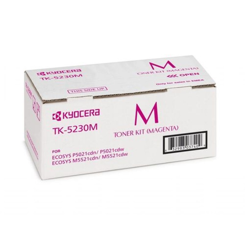 Kyocera TK-5230M 1T02R9BNL0 Kırmızı Orjinal Toner - P5021 / M5521 T11592 Kyocera TK-5230M 1T02R9BNL0 Kırmızı Orjinal Toner - P5021 / M5521 T11592