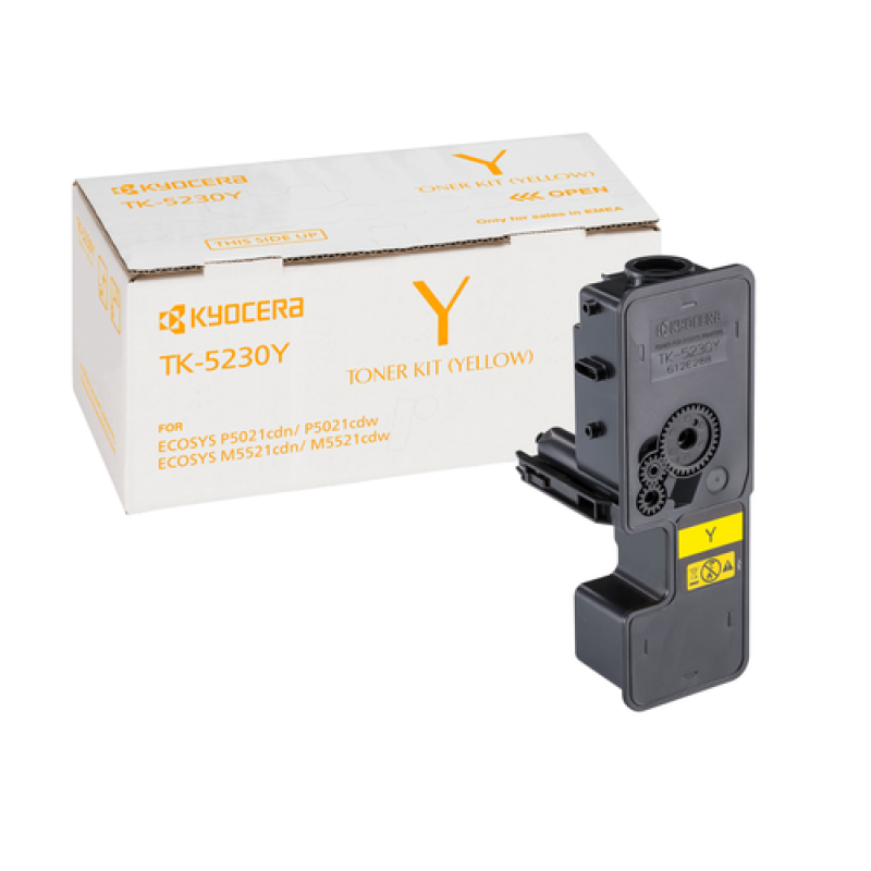 Kyocera TK-5230Y 1T02R9ANL0 Sarı Orjinal Toner - P5021 / M5521 T11593 Kyocera TK-5230Y 1T02R9ANL0 Sarı Orjinal Toner - P5021 / M5521 T11593