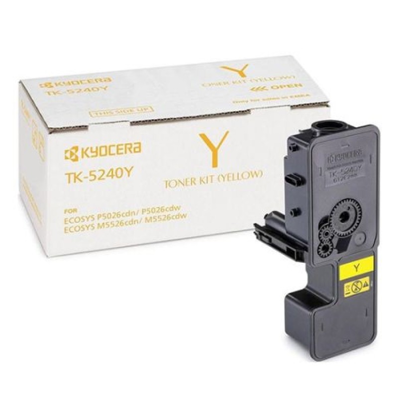 Kyocera TK-5240Y 1T02R7ANL0 Sarı Orjinal Toner - M5526 / P5026 T9332 Kyocera TK-5240Y 1T02R7ANL0 Sarı Orjinal Toner - M5526 / P5026 T9332