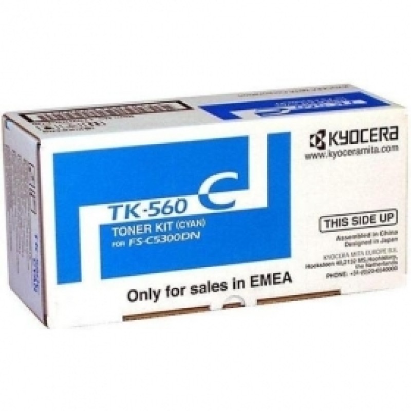Kyocera TK-560C 1T02HNCEU0 Mavi Orjinal Toner - FS-C5300 / FS-C5350 T5020 Kyocera TK-560C 1T02HNCEU0 Mavi Orjinal Toner - FS-C5300 / FS-C5350 T5020