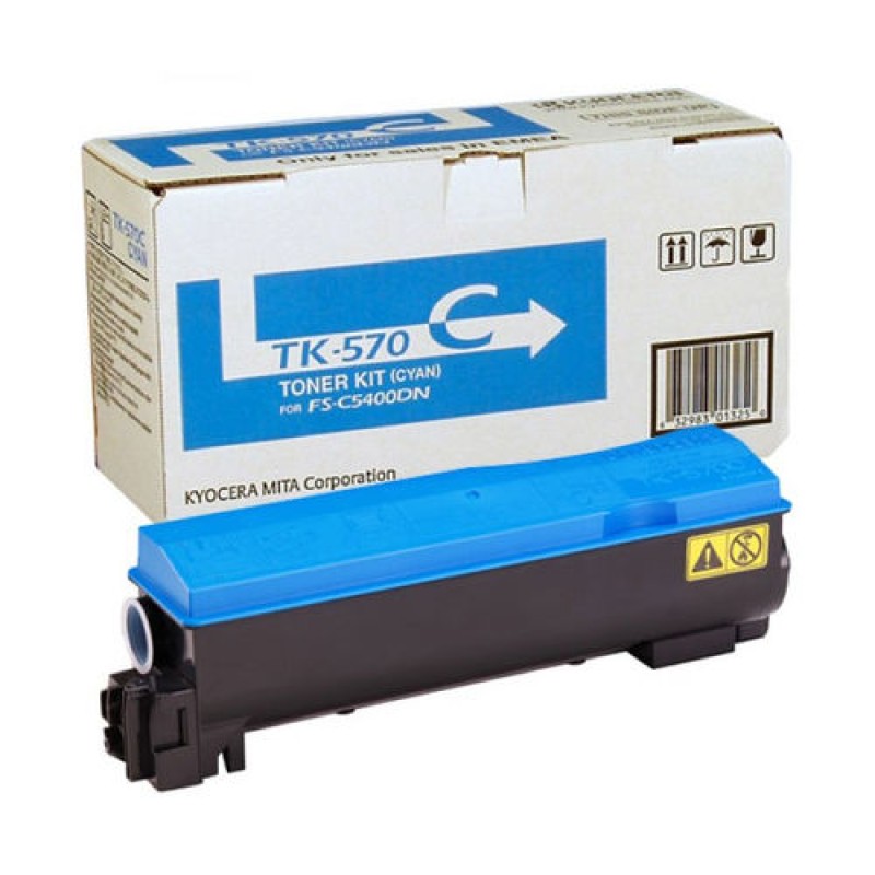 Kyocera TK-570C 1T02HGCEU0 Mavi Orjinal Toner - FS-C5400DN / P7035CDN T11760 Kyocera TK-570C 1T02HGCEU0 Mavi Orjinal Toner - FS-C5400DN / P7035CDN T11760
