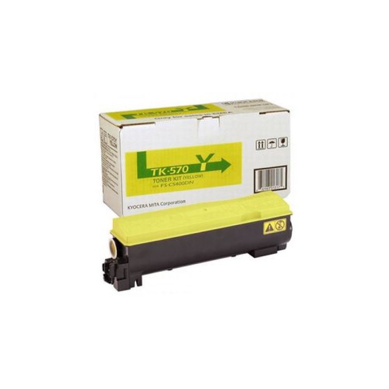 Kyocera TK-570Y 1T02HGAEU0 Sarı Orjinal Toner - FS-C5400DN / P7035CDN T11762 Kyocera TK-570Y 1T02HGAEU0 Sarı Orjinal Toner - FS-C5400DN / P7035CDN T11762
