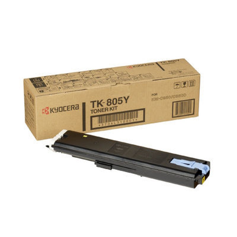 Kyocera TK-805Y 370AL310 Sarı Orjinal Toner - KM-C850 / KM-C850D T7381