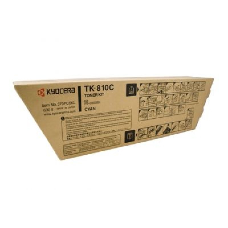 Kyocera TK-810C 370PC5KL Mavi Orjinal Toner - FS-C8026DN / FS-C8026DTN T5501 Kyocera TK-810C 370PC5KL Mavi Orjinal Toner - FS-C8026DN / FS-C8026DTN T5501