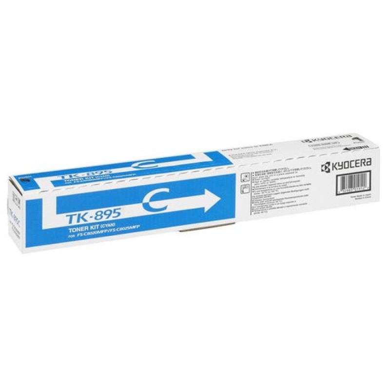 Kyocera TK-895C 1T02K0CNL0 Mavi Orjinal Toner - FS-C8020MFP T3432 Kyocera TK-895C 1T02K0CNL0 Mavi Orjinal Toner - FS-C8020MFP T3432