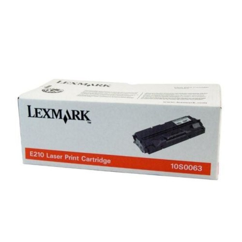 Lexmark 10S0063 Siyah Orjinal Toner - E210 T6952 Lexmark 10S0063 Siyah Orjinal Toner - E210 T6952