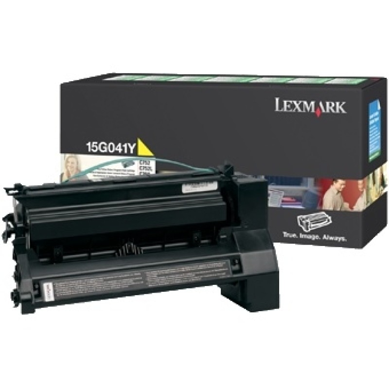 Lexmark 15G041Y Sarı Orjinal Toner - C752 / C760 T5591 Lexmark 15G041Y Sarı Orjinal Toner - C752 / C760 T5591