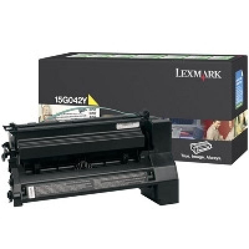 Lexmark 15G042Y Sarı Orjinal Toner - C752 / C760 T4947 Lexmark 15G042Y Sarı Orjinal Toner - C752 / C760 T4947