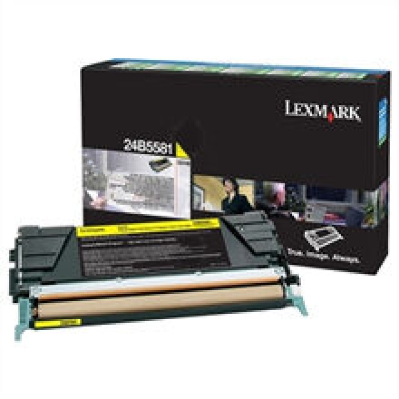 Lexmark 24B5581 Sarı Orjinal Toner - CS748 / CS740 T16589 Lexmark 24B5581 Sarı Orjinal Toner - CS748 / CS740 T16589