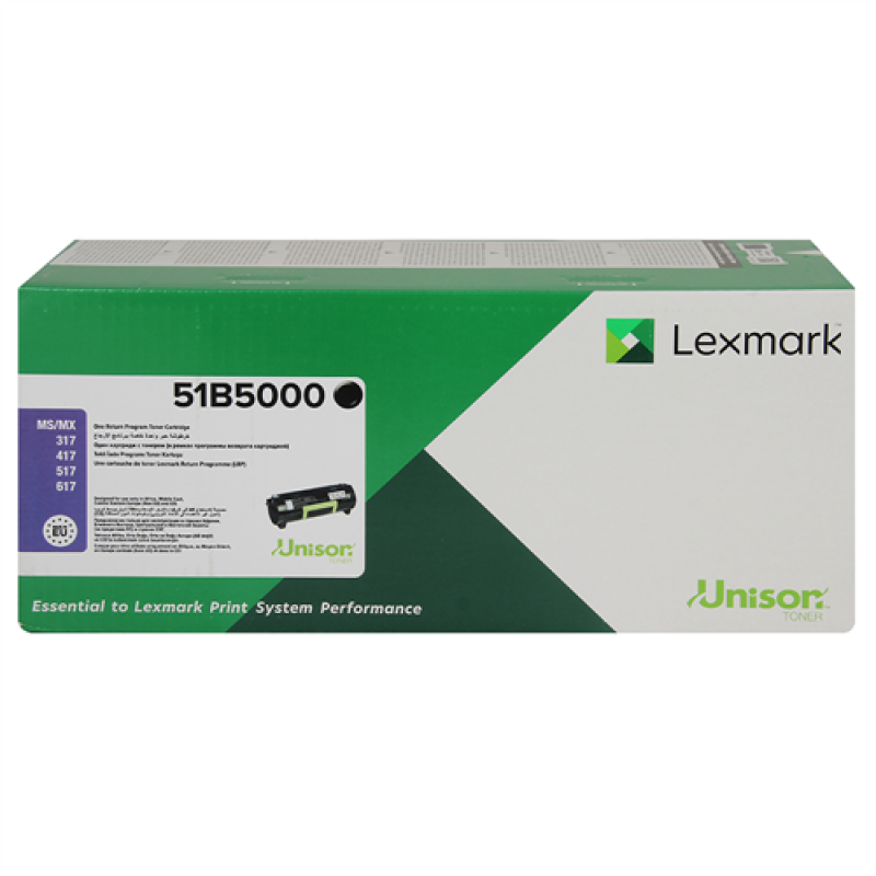Lexmark 51B5000 Orjinal Toner - MS317 / MS417 T7788 Lexmark 51B5000 Orjinal Toner - MS317 / MS417 T7788