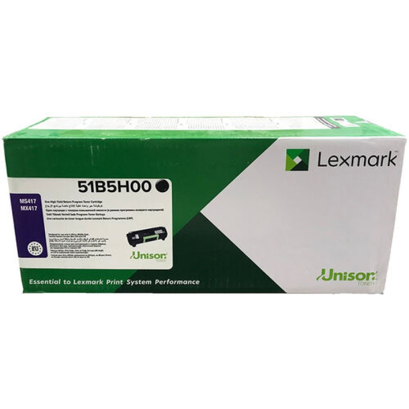 Lexmark 51B5H00 Siyah Orjinal Toner - MS417 / MX417 T12281