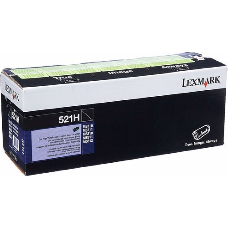Lexmark 52D1H00 Siyah Orjinal Toner Yüksek Kapasite - MS710 / MS711 T12060