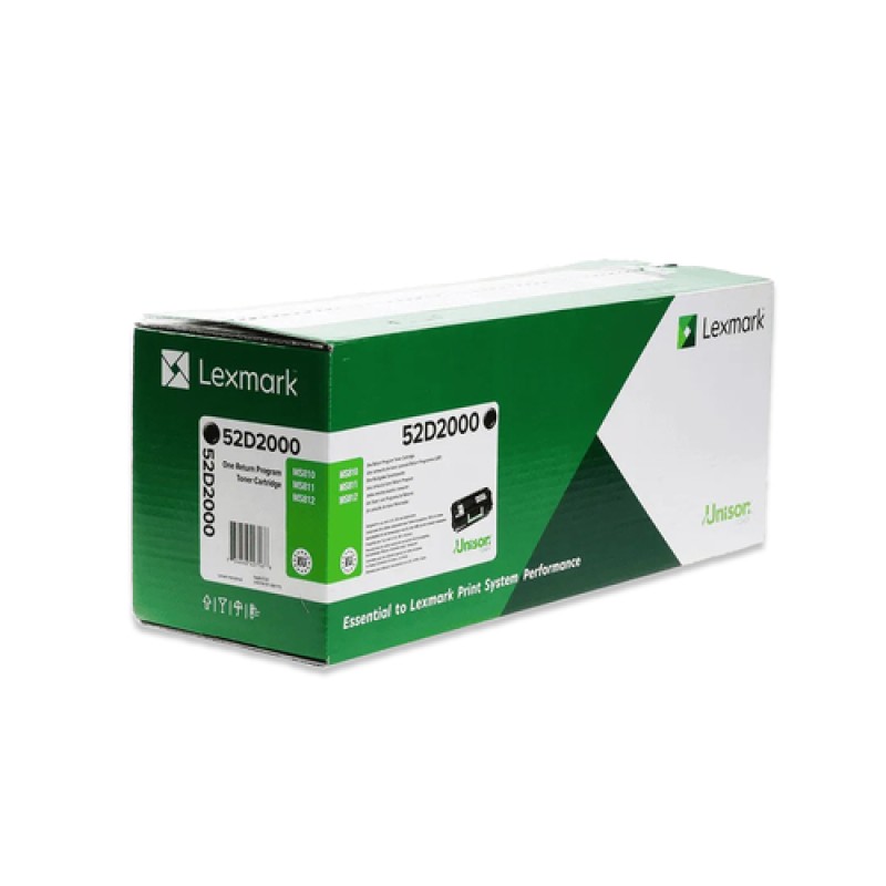 Lexmark 52D2000 Siyah Orjinal Toner - MS811 / MS810 Lexmark 52D2000 Siyah Orjinal Toner - MS811 / MS810