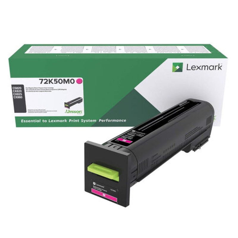 Lexmark 72K50M0 Kırmızı Orjinal Toner - CS820 / CX825 T15976 Lexmark 72K50M0 Kırmızı Orjinal Toner - CS820 / CX825 T15976