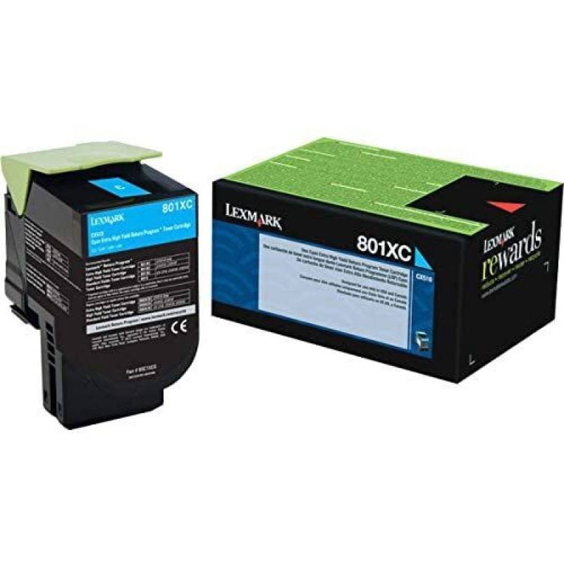 Lexmark 80C1XC0 Mavi Orjinal Toner Yüksek Kapasite - CX510 T16538 Lexmark 80C1XC0 Mavi Orjinal Toner Yüksek Kapasite - CX510 T16538