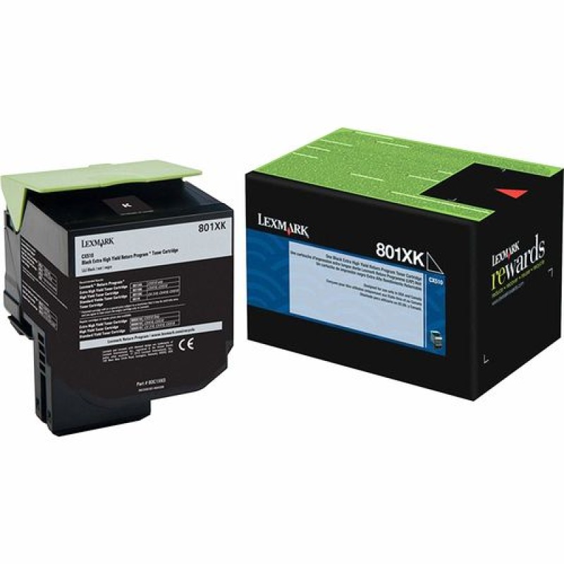 Lexmark 80C1XK0 Siyah Orjinal Toner Yüksek Kapasite - CX510 T11771 Lexmark 80C1XK0 Siyah Orjinal Toner Yüksek Kapasite - CX510 T11771