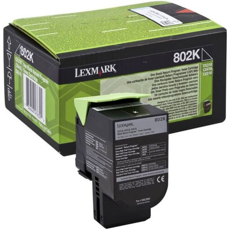 Lexmark 80C20K0 802K Siyah Orjinal Toner - CX310 / CX410 T13583