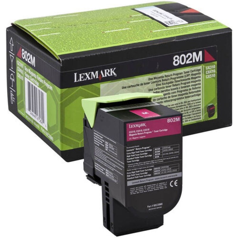 Lexmark 80C20M0 802M Kırmızı Orjinal Toner - CX310 / CX410 T13580