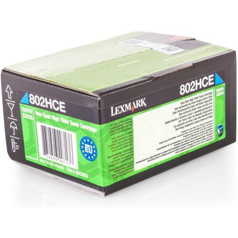 Lexmark 80C2HCE Mavi Orjinal Toner - CX410 / CX510 T14789 Lexmark 80C2HCE Mavi Orjinal Toner - CX410 / CX510 T14789