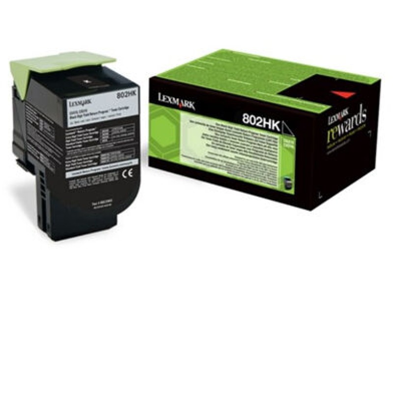 Lexmark 80C2HKE Siyah Orjinal Toner - CX410 / CX510 T14842