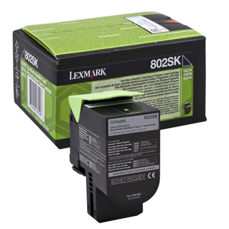Lexmark 80C2SK0 Siyah Orjinal Toner - CX310 / CX410 Lexmark 80C2SK0 Siyah Orjinal Toner - CX310 / CX410