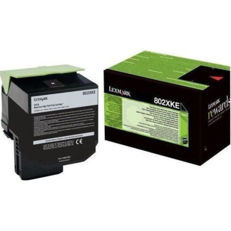 Lexmark 80C2XKE Siyah Orjinal Toner - CX510DE / CX510DHE T8324